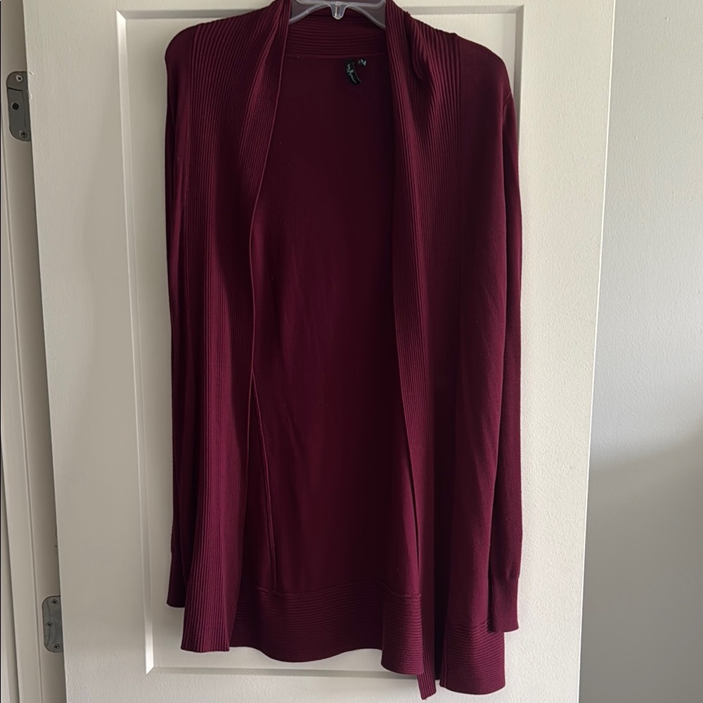 Guess by Marciano Maroon Cardigan Sweater